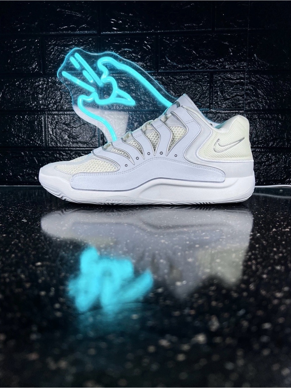Nike KD18 'Soft Pearl' Pure Platinum Men's Basketball Shoes Wolf Grey - 12